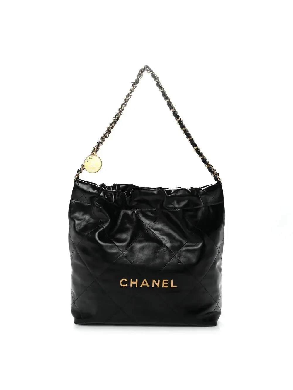 Shiny Calfskin Quilted Small Chanel 22 #295063C50B